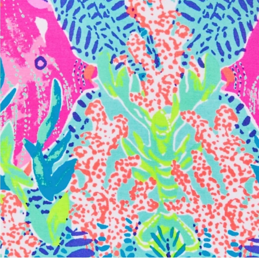 Lilly Pulitzer Monterrey Maxi Knit Dress Multi Reeflections Tropical Blue/Pink M - Picture 9 of 14